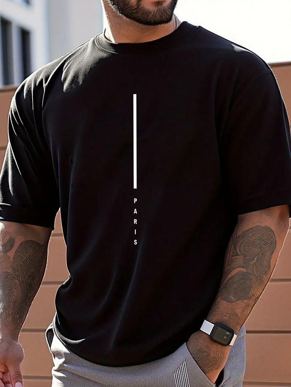 Men'S Los Angeles American Flag Lettering Casual T-Shirt - Summer Breathable Crew Neck Short Sleeve Top, Regular Fit, Machine Washable, Made in the USA, 1776 Patriotic Design,